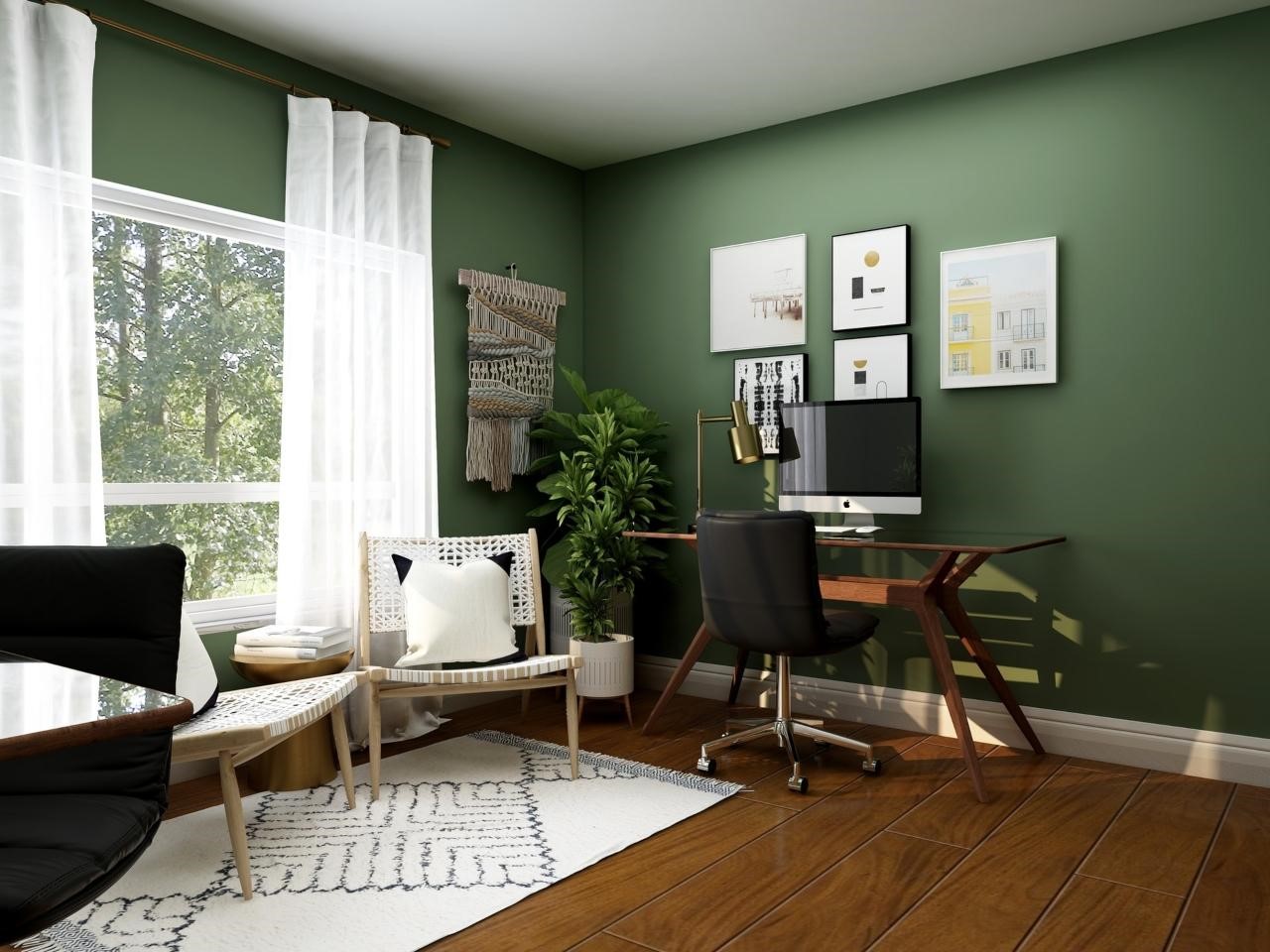 Color and design ideas for the home office to make you feel more